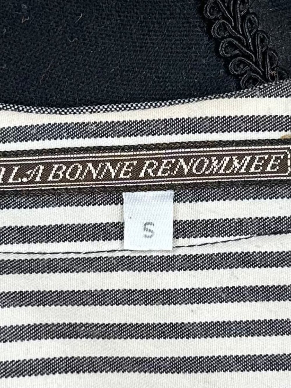 Ala Bonne Renommee Paris Art To Wear Striped Cropped Jacket Size S - Picture 5 of 11